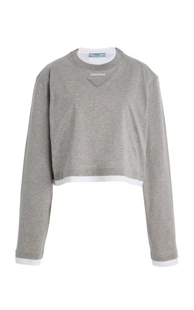 PRADA COTTON JERSEY T-SHIRT