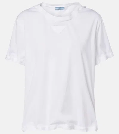 PRADA COTTON JERSEY T-SHIRT