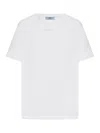Prada Cotton Jersey T-shirt In White