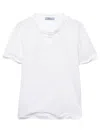 Prada Cotton Jersey T-shirt With Shapeable Hem Clothing In White