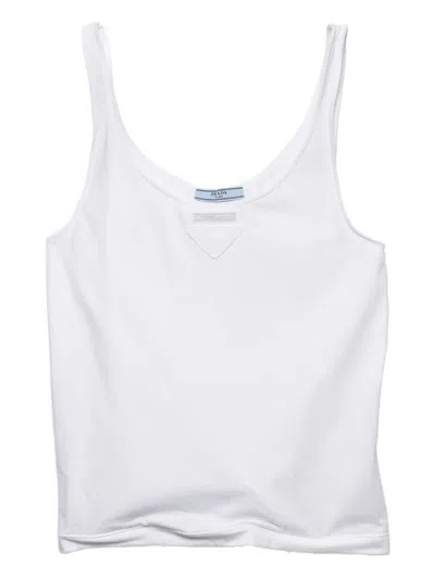 PRADA PRADA COTTON JERSEY TANK TOP CLOTHING