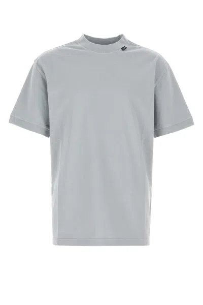 Prada Cotton Crew Neck Short Sleeve T Shirt In Brown