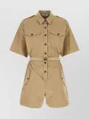 Prada Beige Belted Playsuit
