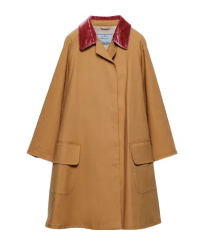 PRADA PRADA LONG-SLEEVED BUTTONED COAT