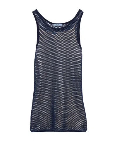 PRADA COTTON MESH DRESS