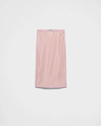 PRADA COTTON MESH SKIRT