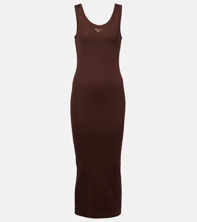 Prada Brown Cotton Dress