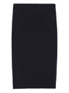 Prada Cotton Midi Skirt In Black