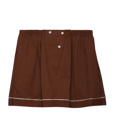 PRADA COTTON MINISKIRT