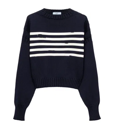 PRADA COTTON OVERSIZED SWEATER