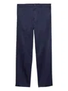 Prada Cotton Pants In Blue