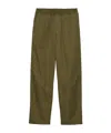 Prada Triangle-logo Patch-pocket Trousers In Green