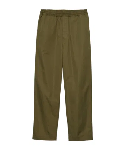 PRADA PRADA TRIANGLE-LOGO PATCH ELASTICATED WAISTBAND TROUSERS