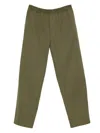 Prada Triangle-logo Patch-pocket Trousers In Green