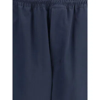 Prada Cotton Pants In Blue