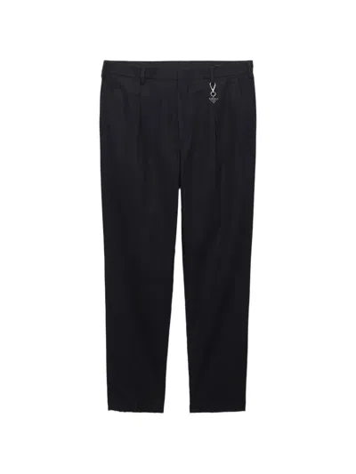 Prada Cotton Pants In Black