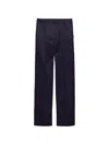 Prada Cotton Pants In Blue