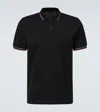 Prada Short-sleeved Piqué Polo Shirt In Black