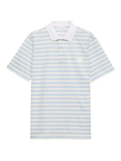Prada Cotton Polo Shirt In Multi