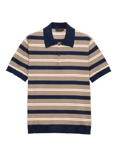 Prada Cotton Polo Shirt In Multi