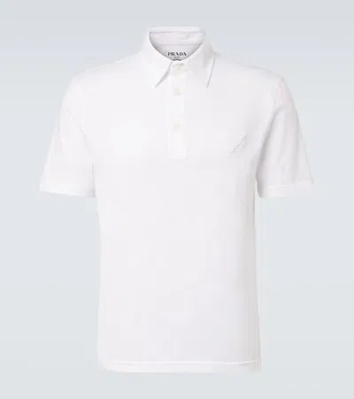 Prada Cotton Polo Shirt In Multi