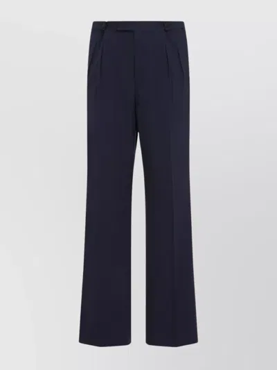 PRADA COTTON POPELINE PANTS BUTTON DETAIL