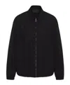 Prada Wool Blouson Jacket In Black