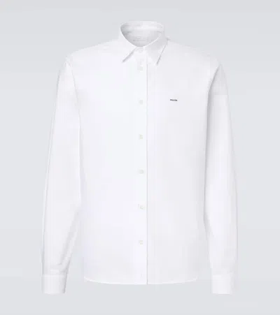 Prada Oxford Shirt Long Sleeves Button Down Collar In Multi