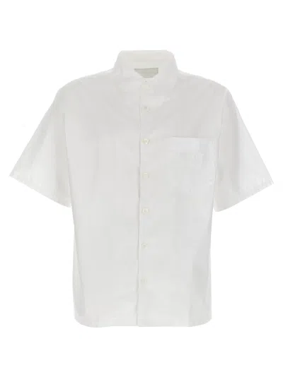 Prada Cotton Poplin Shirt In White