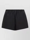 Prada Cotton Poplin Shorts Front And Back Pockets In Black