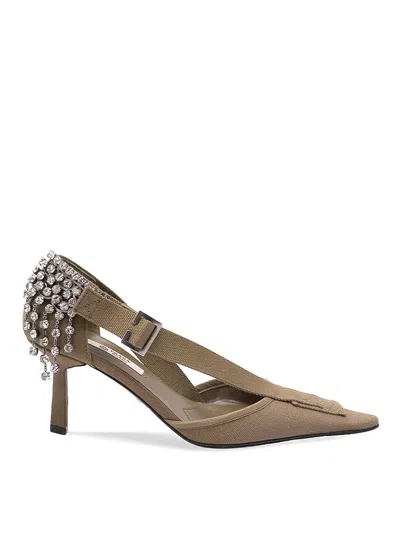 Prada Cotton Pumps In Multi