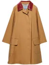 Prada Regenmantel Aus Baumwolle In 褐色