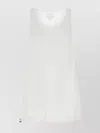 Prada Cotton Reversible Mini Dress With Elastic Hem In White