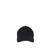 Prada Cotton Ribbed Hat In Black