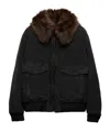 Prada Canvas Outerwear Jacket For Men In Black