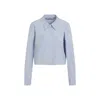 Prada Camicia In Popeline Azzurro  Donna In Blue