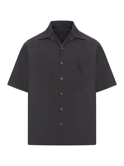 Prada Cotton Shirt In Black