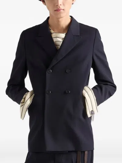 Prada Cotton Shirt In Blue
