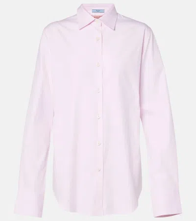 Prada Cotton Shirt In Pink