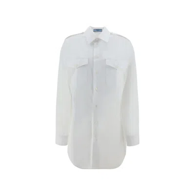 Prada Cotton Shirt In White