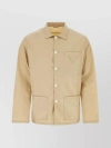 PRADA COTTON SHIRT WITH SHORT-POINTED COLLAR AND THREE POCKETS