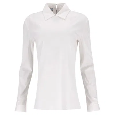 Pre-owned Prada Cotton Shirt With Zip-up To Rear In Gray