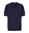 Prada Cotton T-shirt In Blue