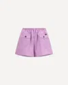 Prada Elegant Purple High-waisted Shorts In Purple