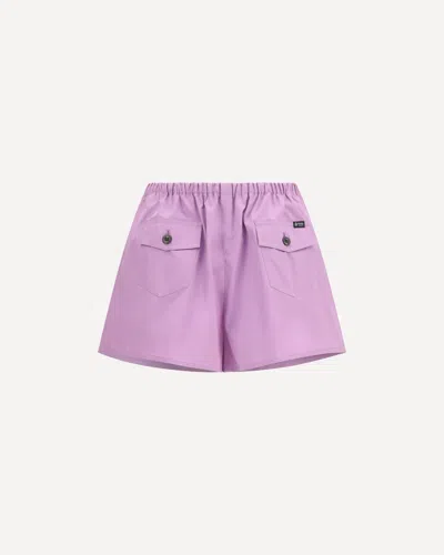 Prada Cotton Shorts In Purple