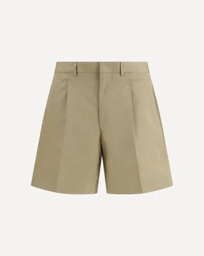 Prada Cotton Bermuda Shorts In Neutral