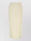 Prada Cotton Skirt With Back Slit And Elastic Waistband