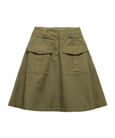 PRADA PRADA HIGH-WAIST CARGO SKIRT