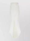 Prada High-low Hem Cut Midi Skirt In White