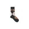 Prada Multicolor Cotton Socks In Green